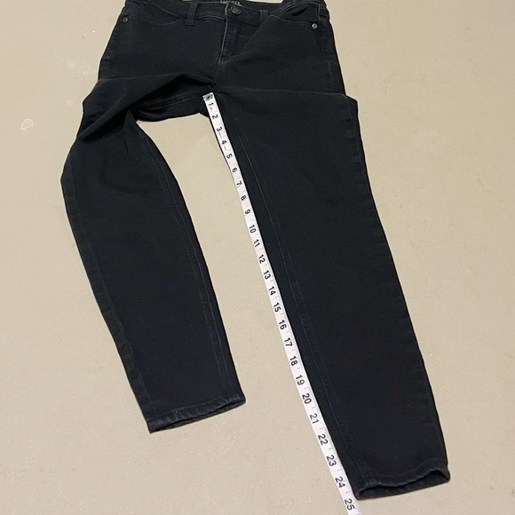 Talbots Flawless 5 Pocket Skinny Jeans Jeggings Black Charcoal Wash Sz 4 Petite - Picture 3 of 8